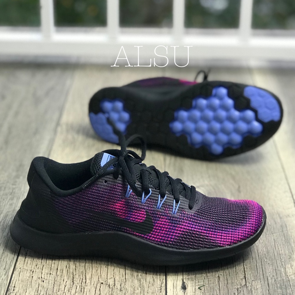 NWT Nike Flex 2018 RN Black Magenta WMNS - Picture 8 of 8